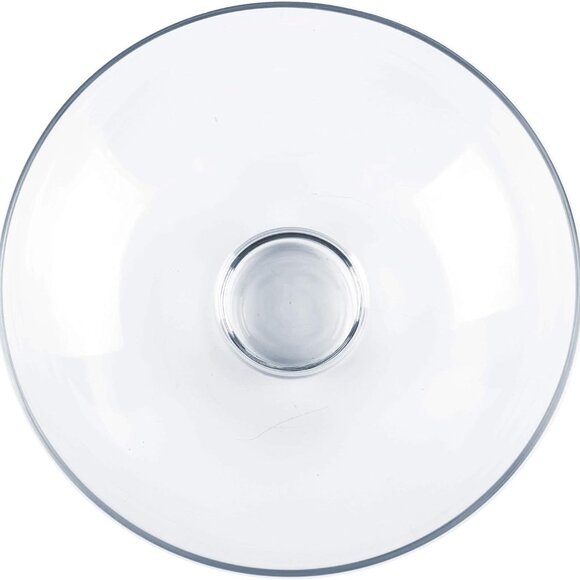 Glass Decorative Footed Bowl (H:4.5" D:12")‎  Fruit Display Bowl  Terrarium Bowl - Picture 3 of 7